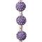 12 Pack: Lavender Rhinestone Studded Round Beads, 10mm by Bead Landing™